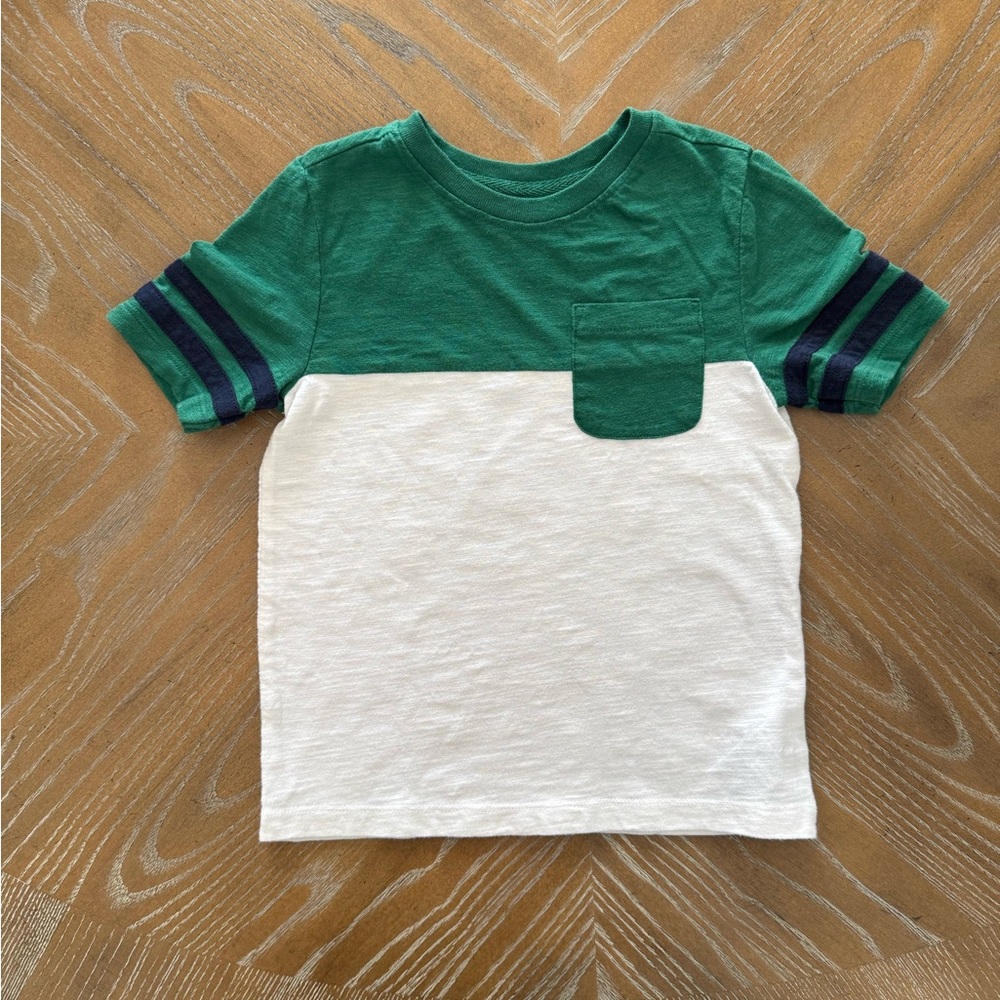 Green and White Kids Shirt